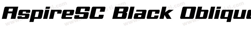 AspireSC Black Oblique Regular字体转换